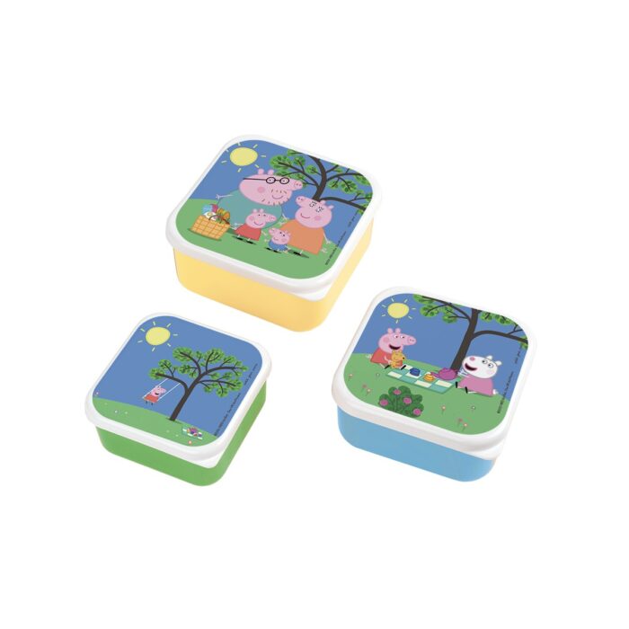 Σετ 3 Φαγητοδοχείων Peppa Pig Petit Jour Paris