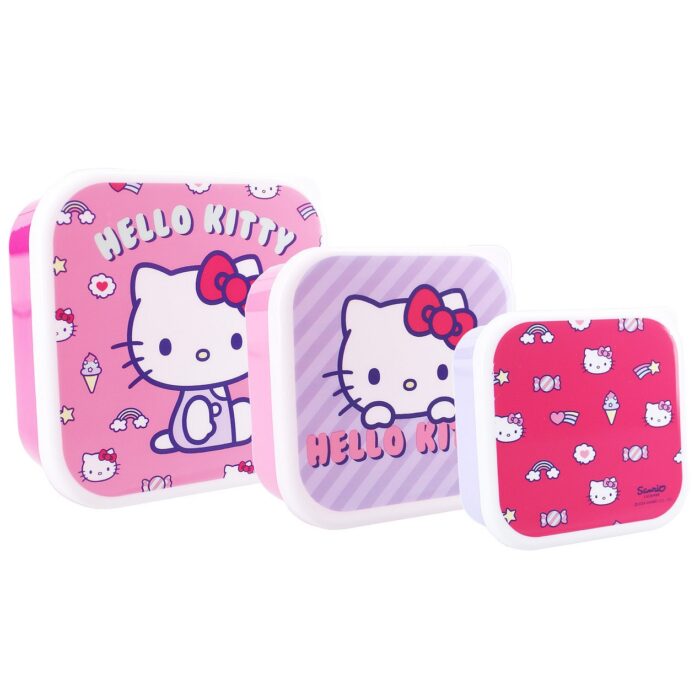 Σετ φαγητοδοχείων (3 σε 1) Hello Kitty "Fresh Bites"
