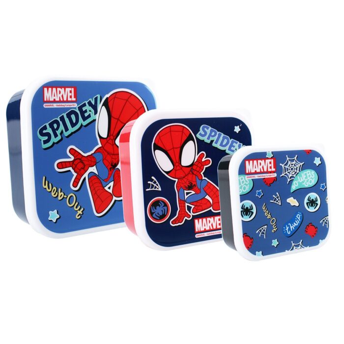 Σετ φαγητοδοχείων (3 σε 1) Spidey Fresh Bites