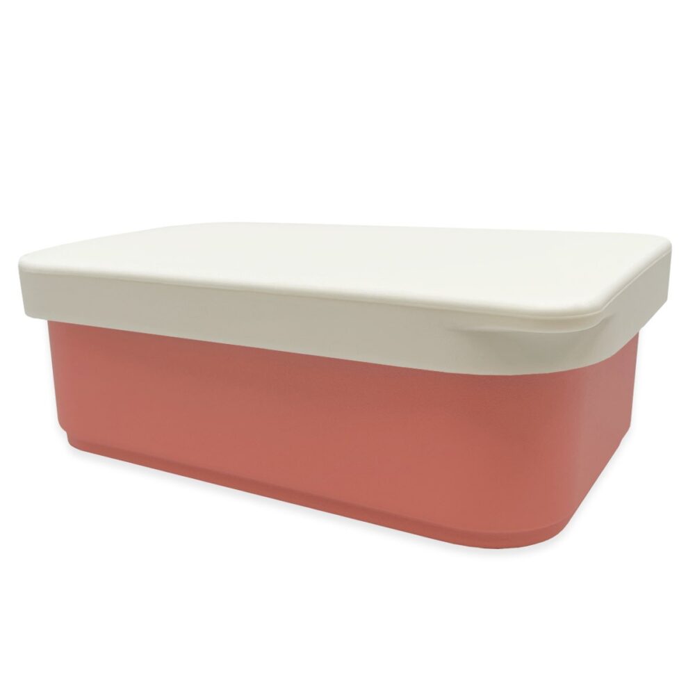 Lunch Box Μεταλλικό 900 ml Ροζ Με Καπάκι Σιλικόνης Smikkels - Image 2
