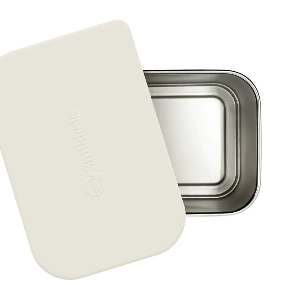 Lunch Box Μεταλλικό 900 ml Ροζ Με Καπάκι Σιλικόνης Smikkels - Image 4