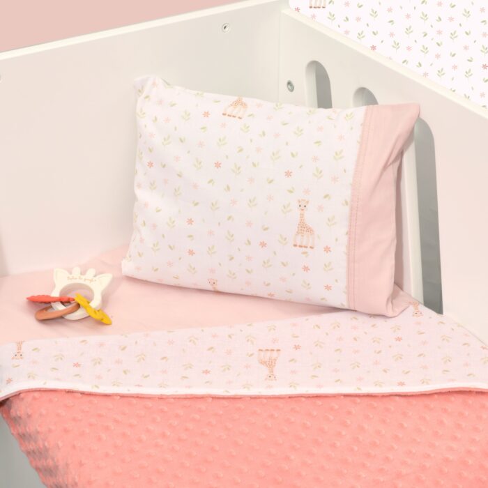 Κουβέρτα Λίκνου Διπλής Όψης Minky Des. 502 Sophie La Girafe