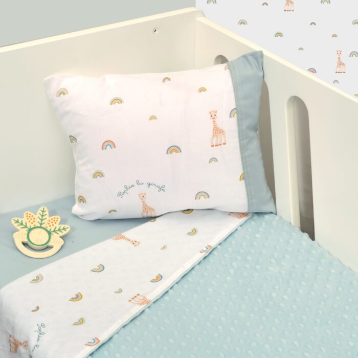 Κουβέρτα Λίκνου Διπλής Όψης Minky Des. 503 Sophie La Girafe