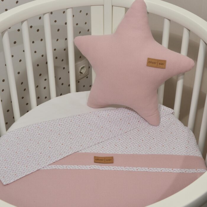 Oliver Baby Des.402 Καλοκαιρινή Κουβέρτα Διπλής Όψης  Σάπιο Μήλο 75x95